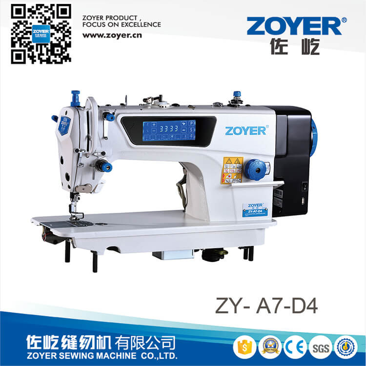 ZY-A7-D3 Zoyer Speaking Screen Touch Direct Drive Trimmer Auto Trimmer ad alta velocità LockStitch Macchina da cucire industriale