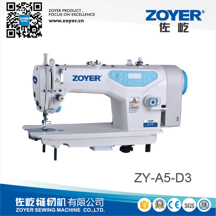ZY-A5-D3 Zoyer parlando azionamento diretto auto trimmer ad alta velocità lockstetch macchina da cucire industriale